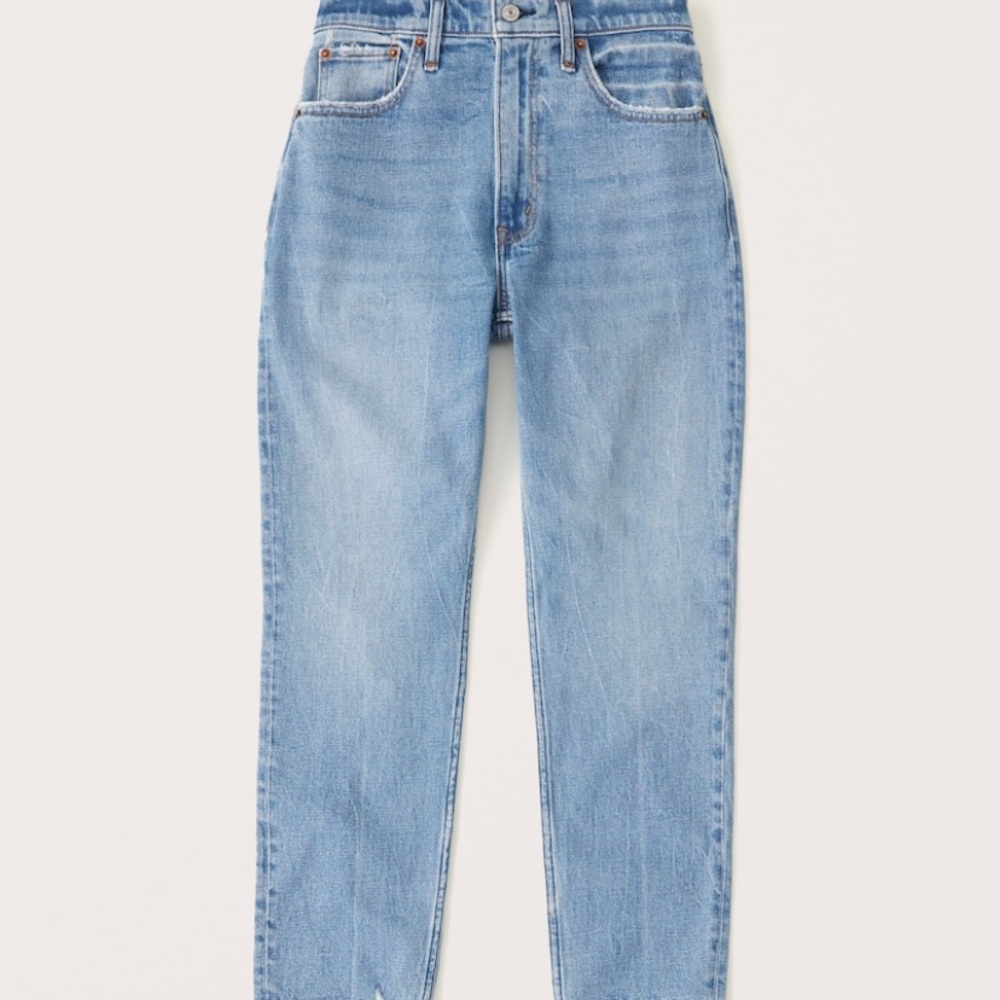 A&F Curve Love High Rise Mom Jeans - lightly worn